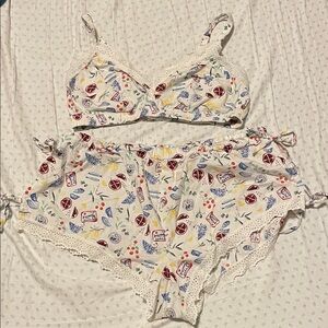 Colsie Market Print Sleep/Lounge Set